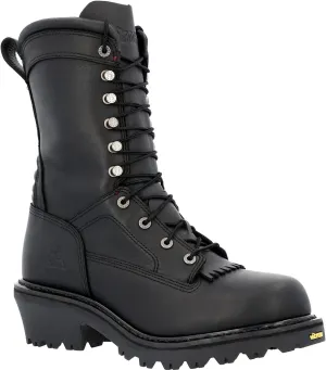 ROCKY Code Red Hotshot Logger Fire Boot, Black, Size 15(XW)
