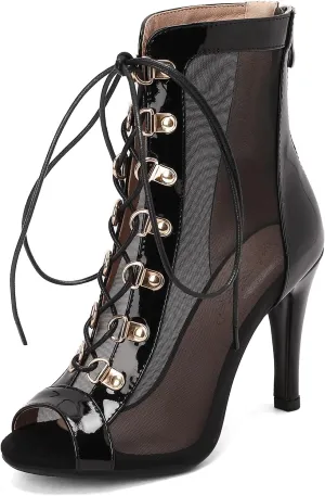Roimaash 7/9.5/11CM Heel Height Women Gladiator Sandals Dress Shoes