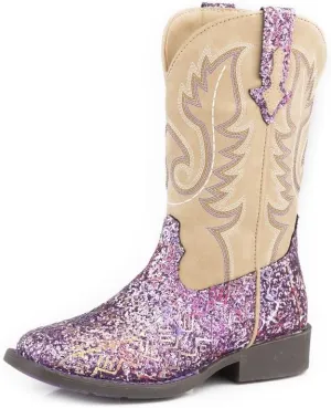 ROPER Girl's Glitter Aztec (Toddler/Little Kid) Western Boot