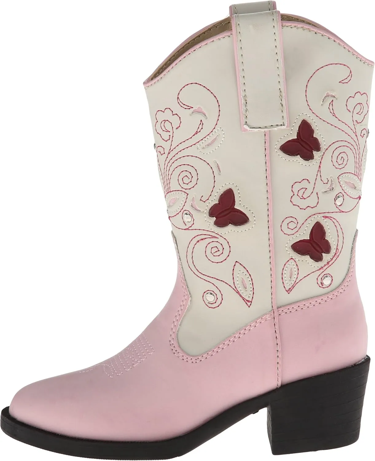 Roper Light Up Butterfly Western Boot (Toddler/Little Kid)
