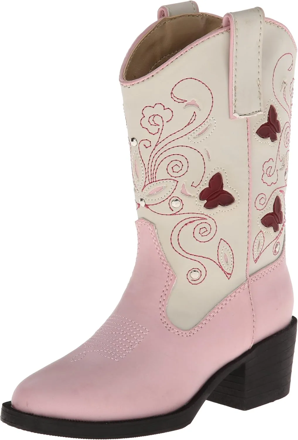 Roper Light Up Butterfly Western Boot (Toddler/Little Kid)
