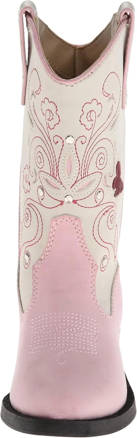 Roper Light Up Butterfly Western Boot (Toddler/Little Kid)