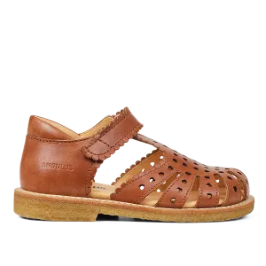 Sandal with mini-hearts and velcro closure
