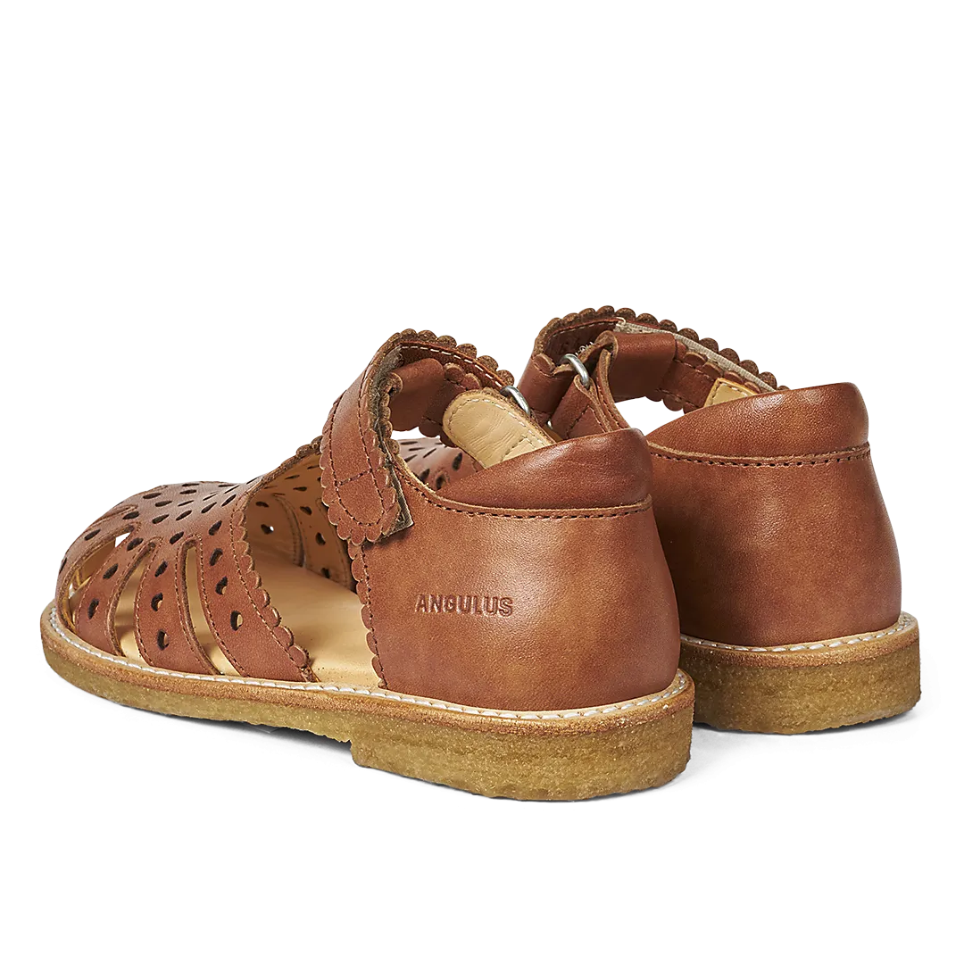 Sandal with mini-hearts and velcro closure