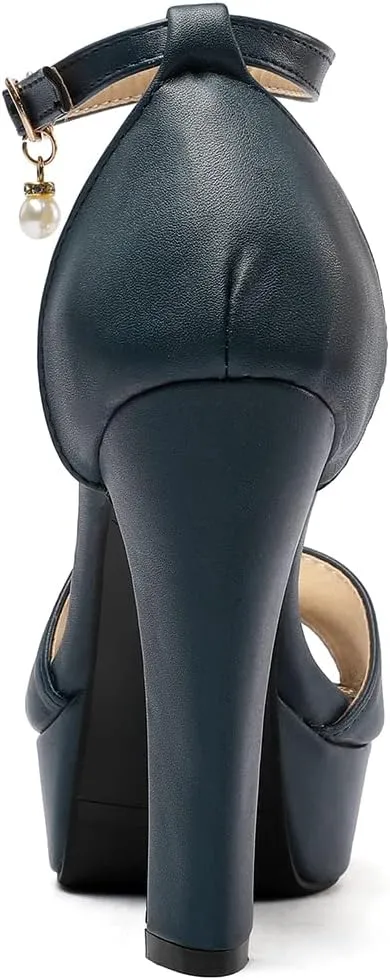 Scaoruki Women Fashion Platform Sandals Block High Heels Gladiator Summer Shoes