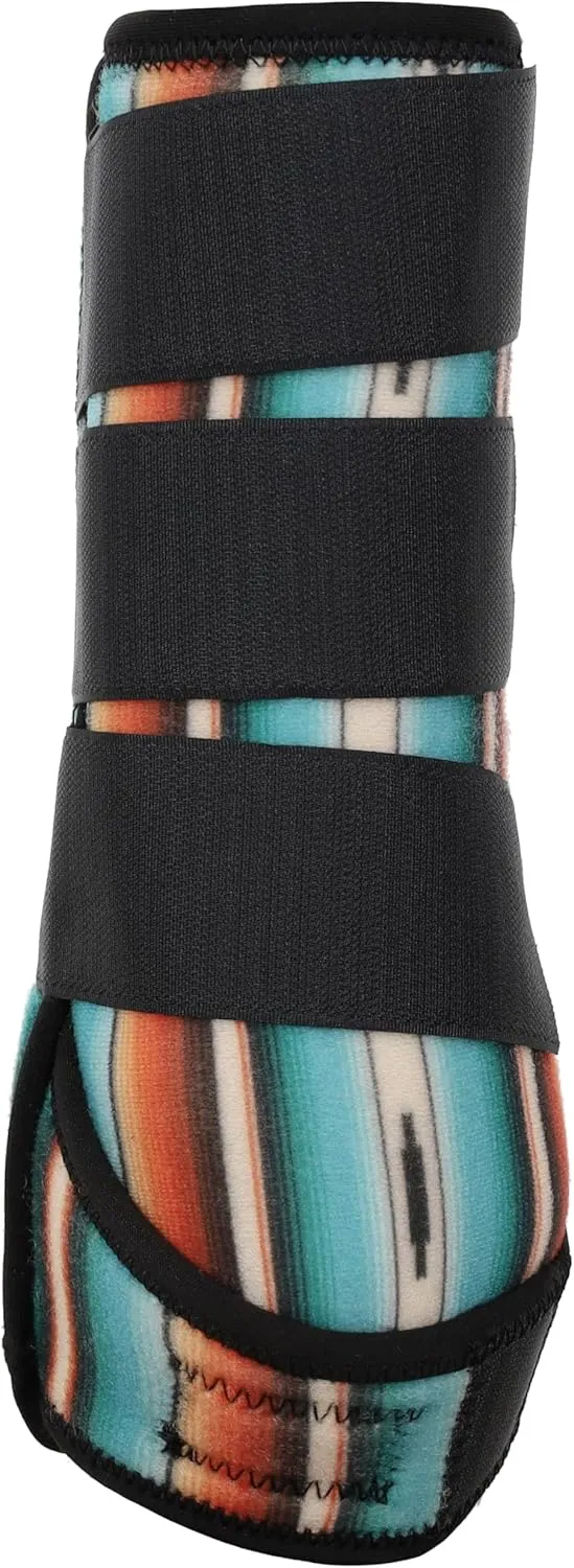 Showman Teal Serape Elite Equine Sports Medicine Boots