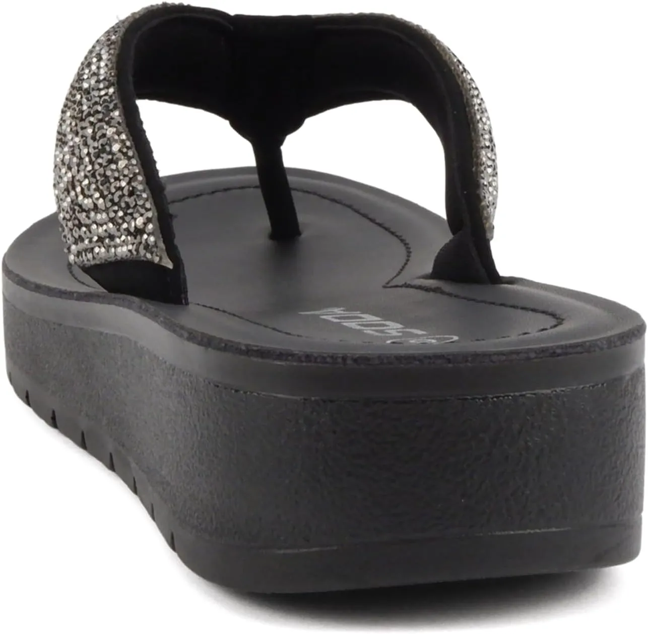 Soda Auroy ~ Women Open Toe Rhinestone Flip Flop Sandals