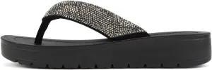 Soda Auroy ~ Women Open Toe Rhinestone Flip Flop Sandals