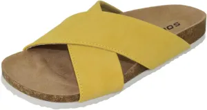Soda Shoes Women Sandals Footbed Criss Cross Band Strap Flip Flops Midge-S