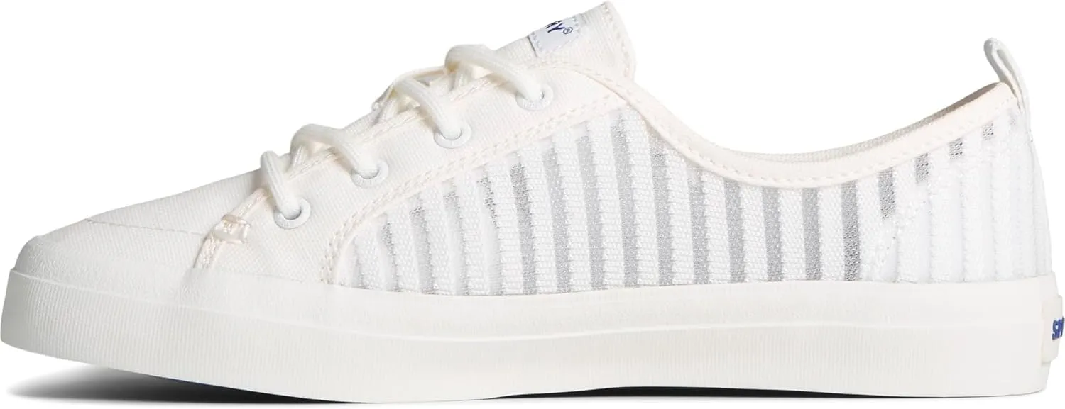 Sperry Women's Crest Vibe Seasonal Sneaker, White 2, 6.5