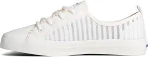 Sperry Women's Crest Vibe Seasonal Sneaker, White 2, 6.5