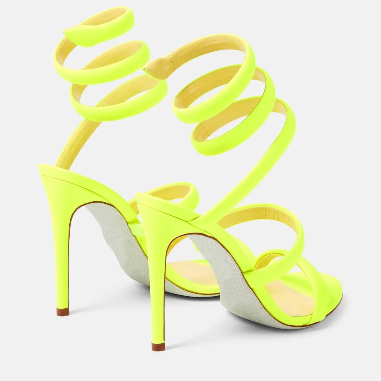 Strappy Heeled Sandals Spiral Ankle Wrap Strap Stilletos Sexy High Heel Gladiator Party Shoes Open Round Toe Lace Up Dressy Pumps