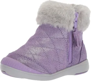 Stride Rite Girl's Chloe Sparkle Suede Bootie Fashion Boot