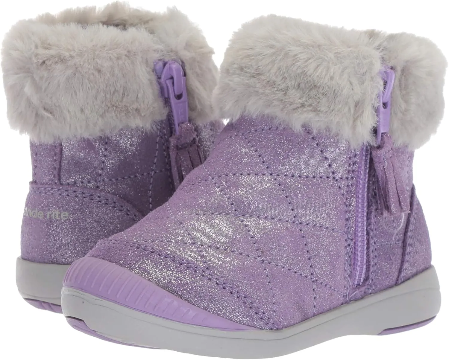 Stride Rite Girl's Chloe Sparkle Suede Bootie Fashion Boot