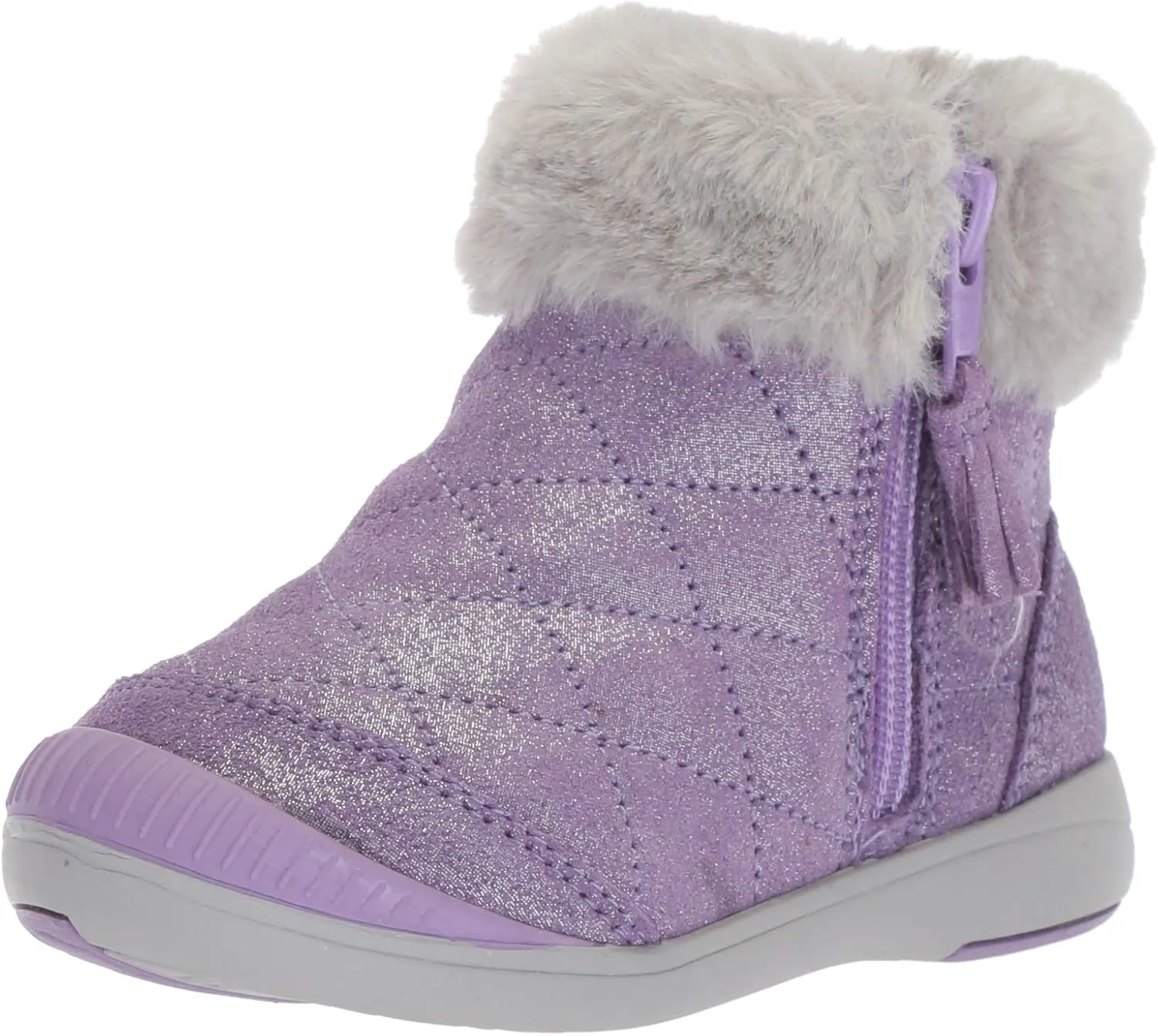 Stride Rite Girl's Chloe Sparkle Suede Bootie Fashion Boot