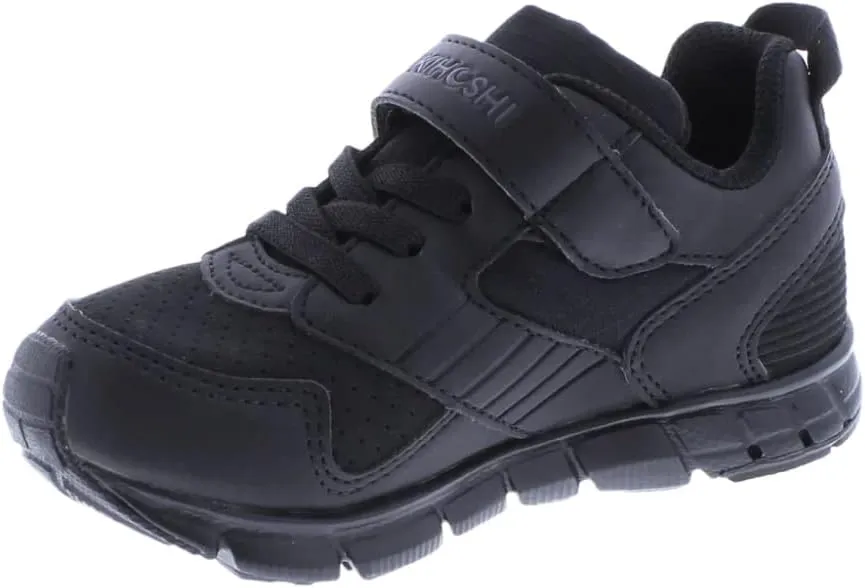 TSUKIHOSHI 3581 Charge BTS Strap-Closure Back-to-School Shoes for Boys and Girls with Wide Toe Box and Slip-Resistant, Non-Marking Outsole - for Kids Ages 1-12