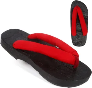 UZAIN Anime Tanjirou Cosplay Clog Shoes Japanese Sandals for Women Geta Wooden Anti-Slip flip-Flops Prop Oshitari