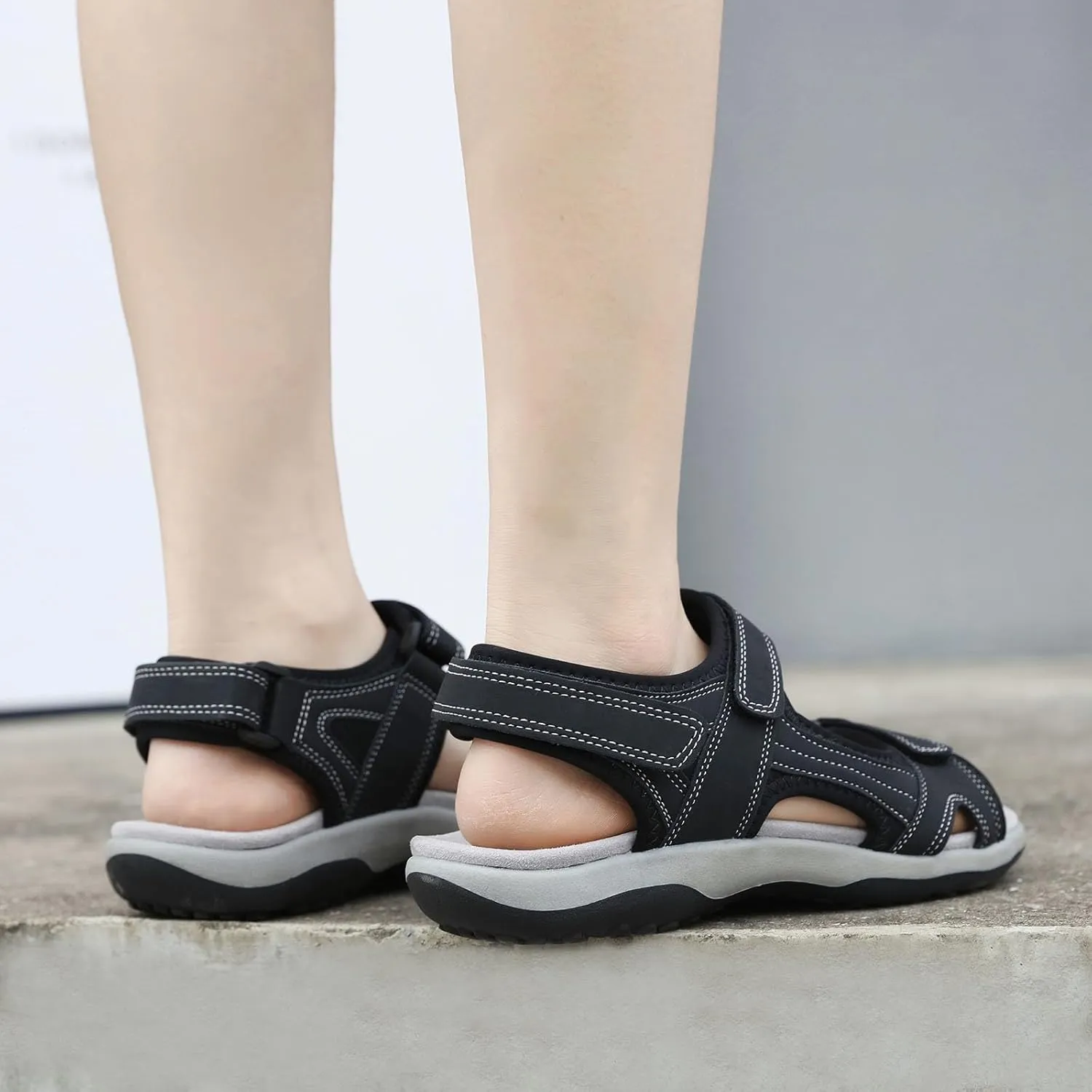 Women Sandals Comfortable Dressy Womens Hiking Sandals Comfortable Adjustable Straps Breathable for Outdoor Beach