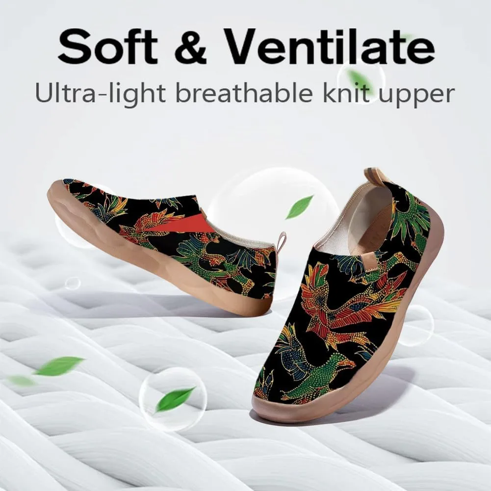 Women's Art Travel Shoes Slip On Knit Comfort Loafers Lightweight Fashion Sneaker