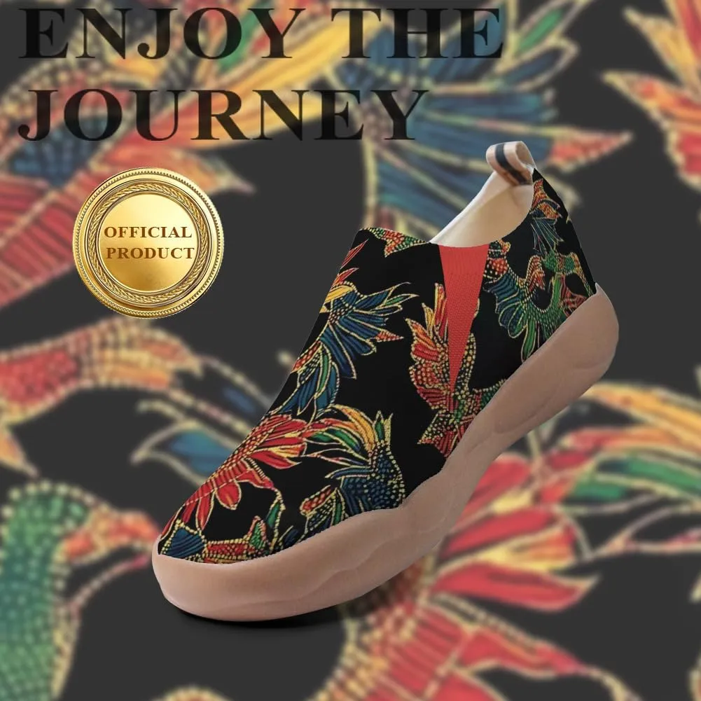 Women's Art Travel Shoes Slip On Knit Comfort Loafers Lightweight Fashion Sneaker