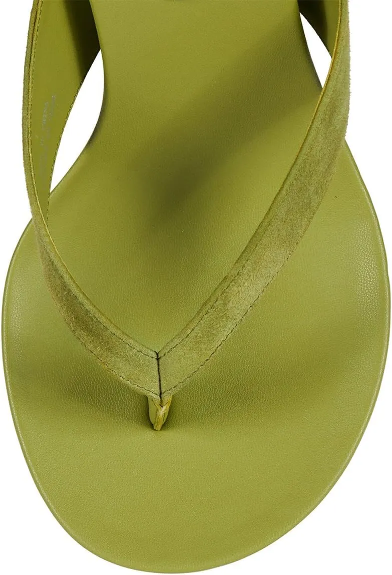 YDN Women's Wedge Heel Flip Flops Sandals Open Round Toe High Heels Slip On Dressy Party Thong Shoes Size 4-16 US